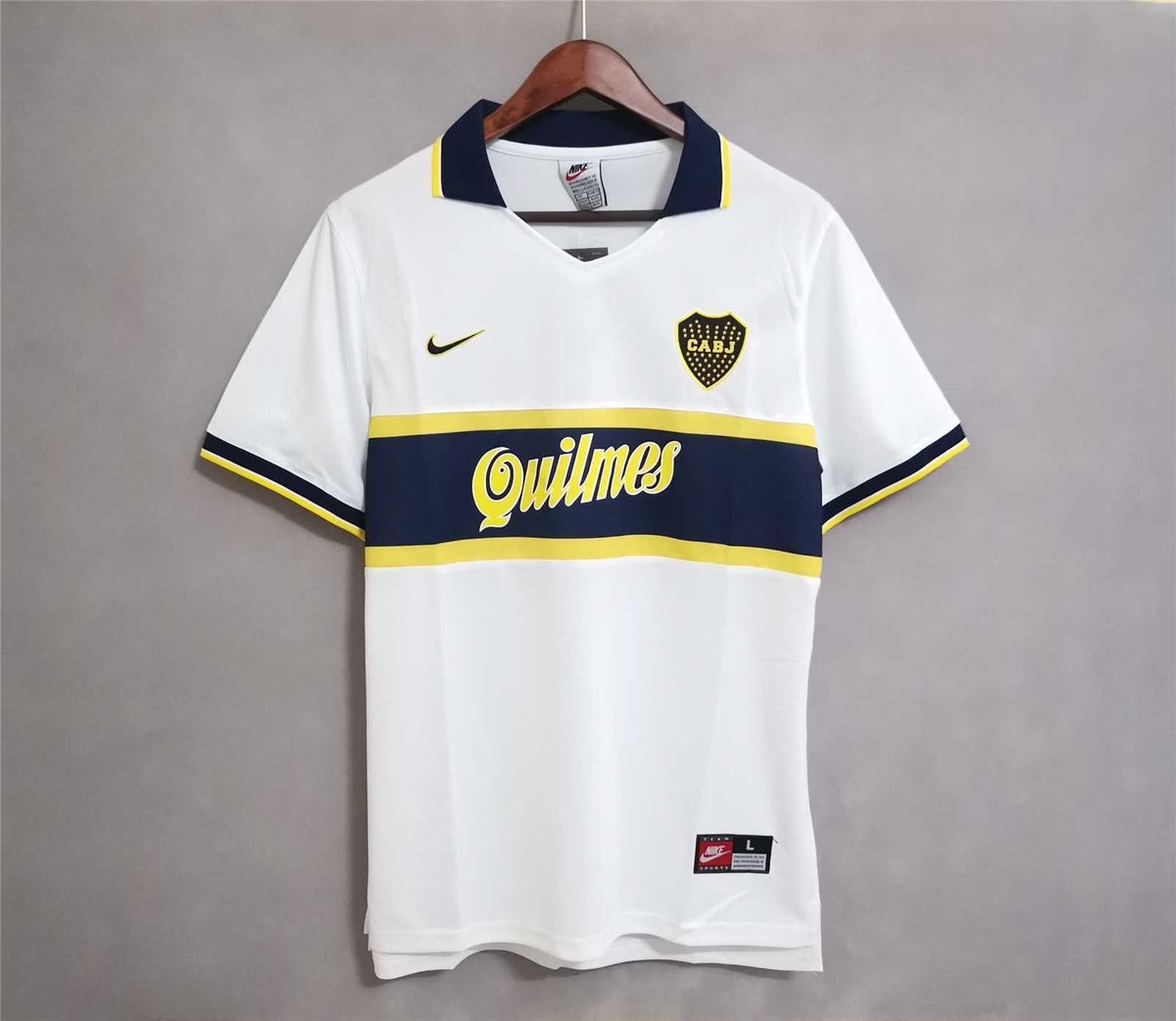 Boca Juniors Auswärtstrikot Weiß 1996/97