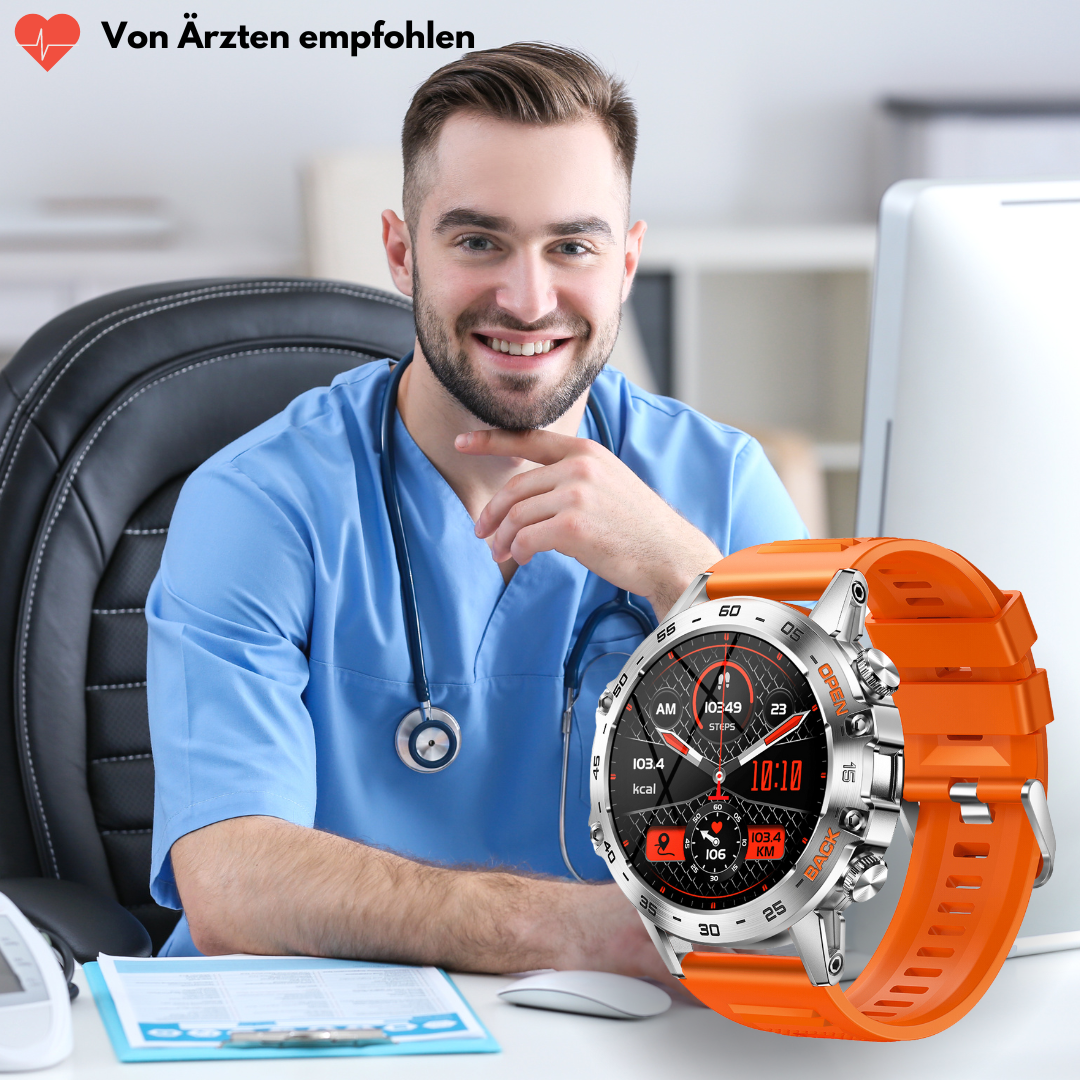 TitanX CombatFit S45 - unzerstörbare zertifizierte Militär-Gesundheitsuhr (2025)