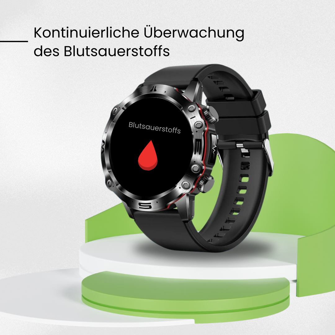 VitalCare 360 - mit SOS-Funktion inkl. Sturzerkennung & zertifizierte Blutzuckermessung (2025) - Original