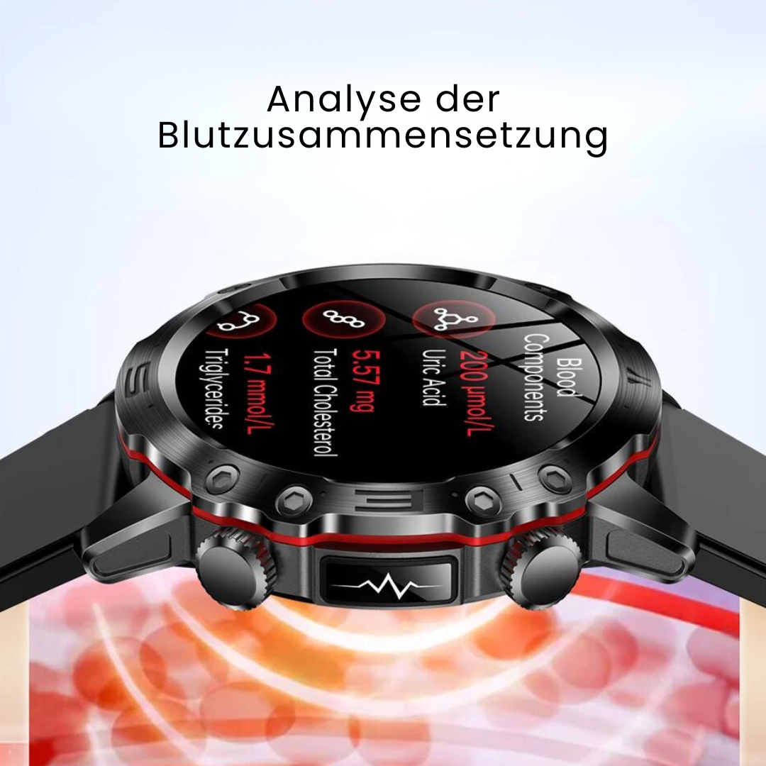 VitalCare 360 - mit SOS-Funktion inkl. Sturzerkennung & zertifizierte Blutzuckermessung (2025) - Original