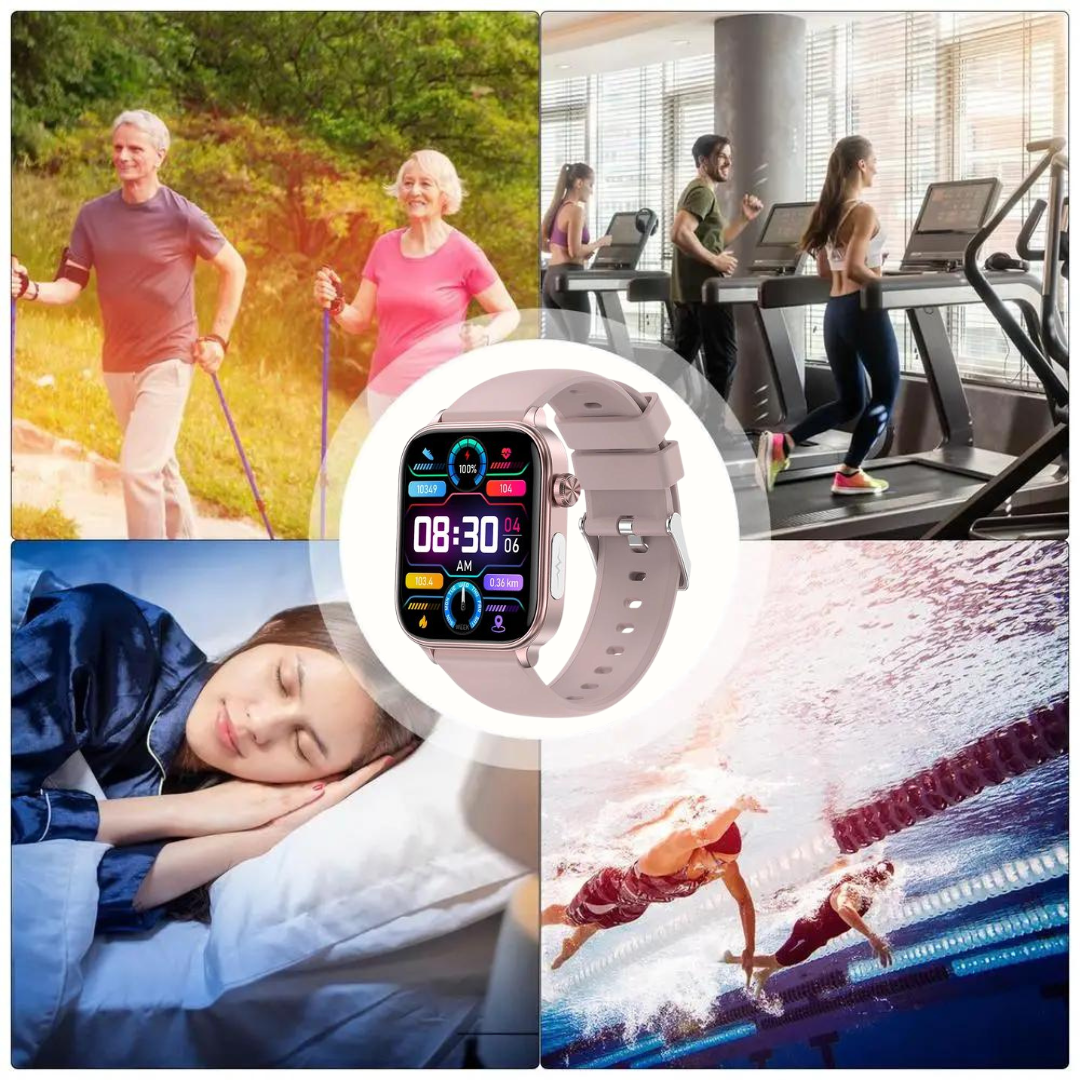 GlucoCare SOS Gesundheitsuhr - mit SOS-Funktion inkl. Sturzerkennung & zertifizierte Blutzuckermessung (2025) - Original