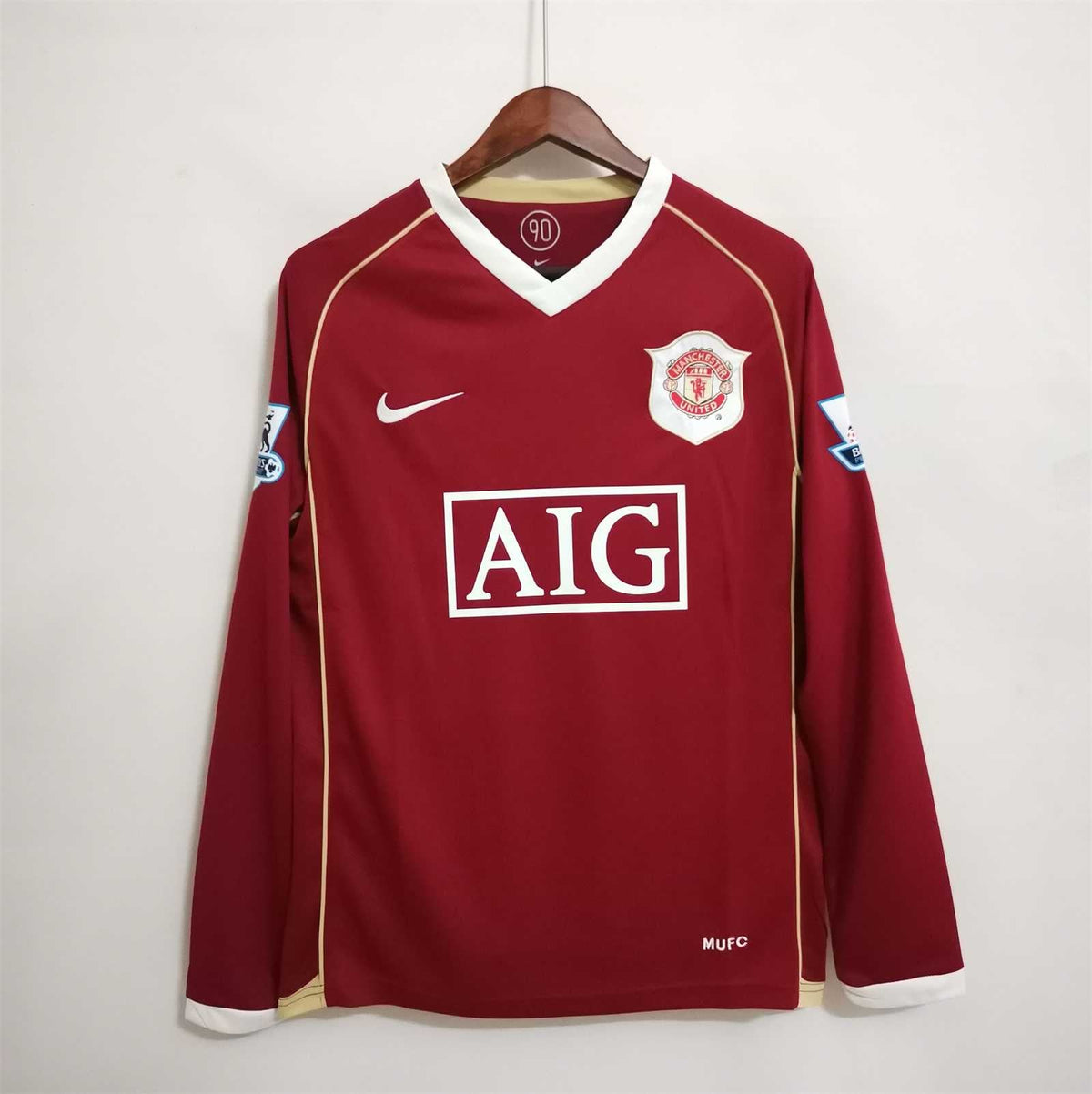 Man. United Heim-Langarmtrikot Premier League 2006/07