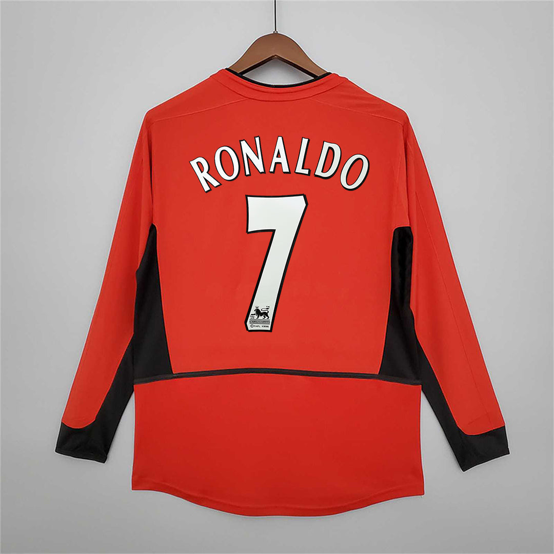 Man. United Heim-Langarmtrikot 2002/03