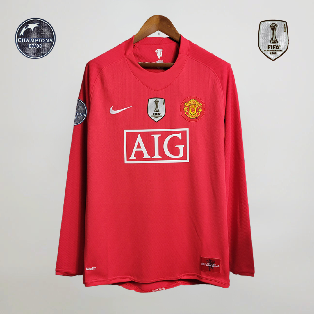 Man. United Heim-Langarmtrikot Champions League 2008/09