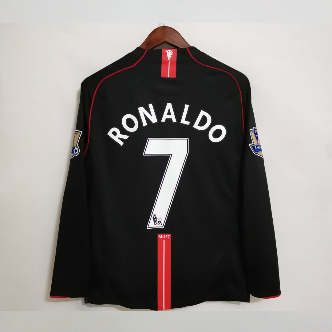 Man. United Auswärts-Langarmtrikot Premier League 2007/08