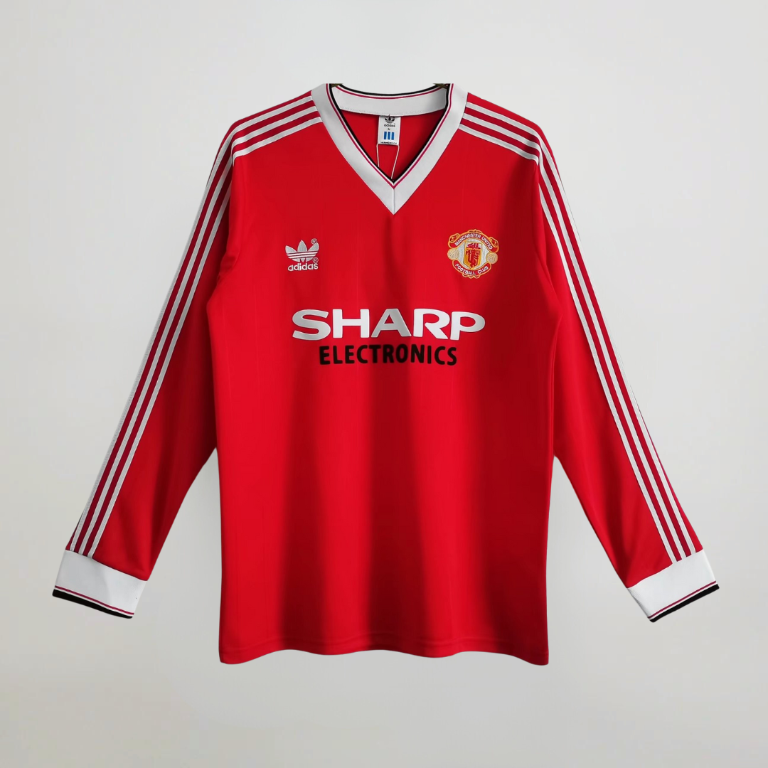Man. United Heim-Langarmtrikot 1982/1983