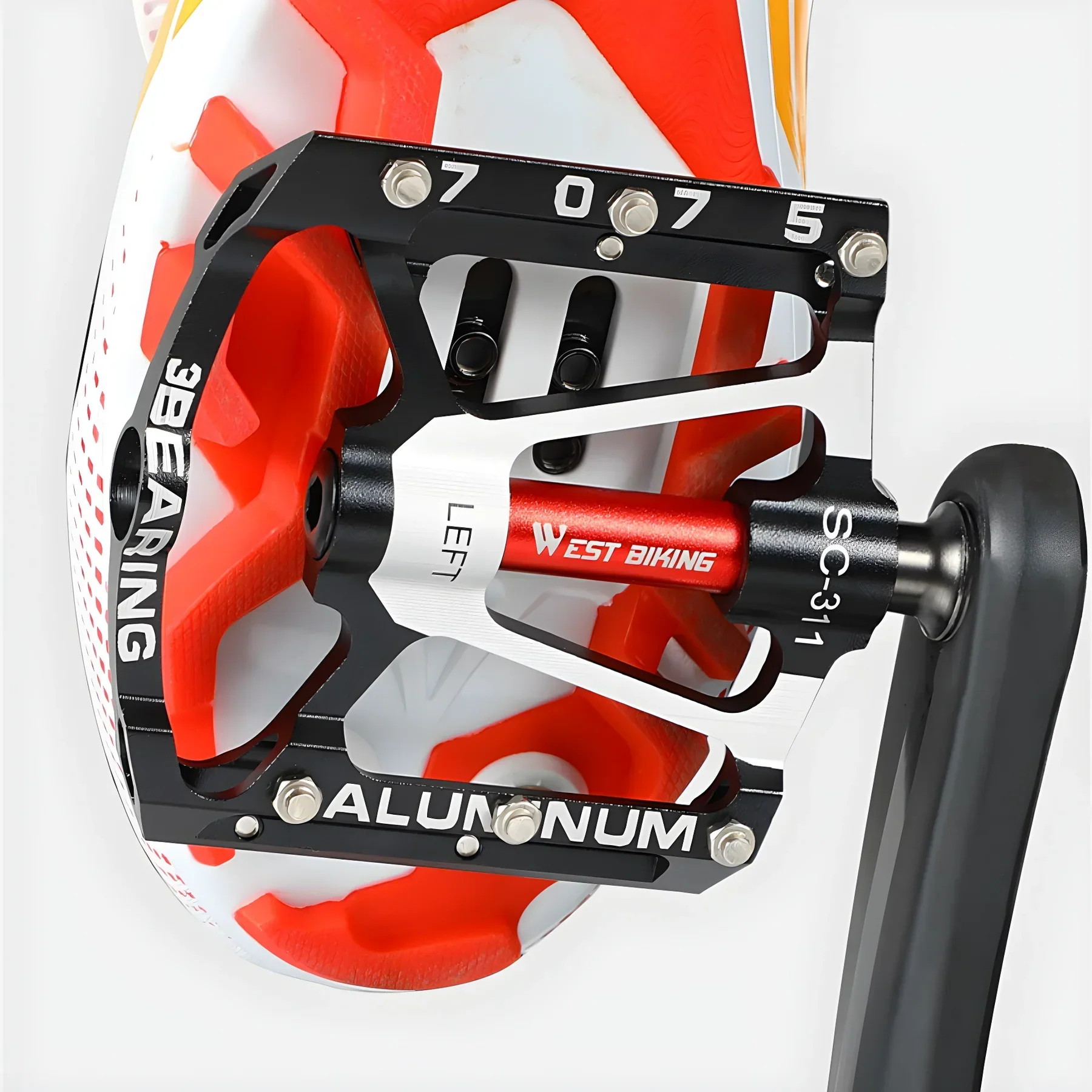 Robuste Leichtmetall Fahrradpedale Mit Rutschfestem Grip