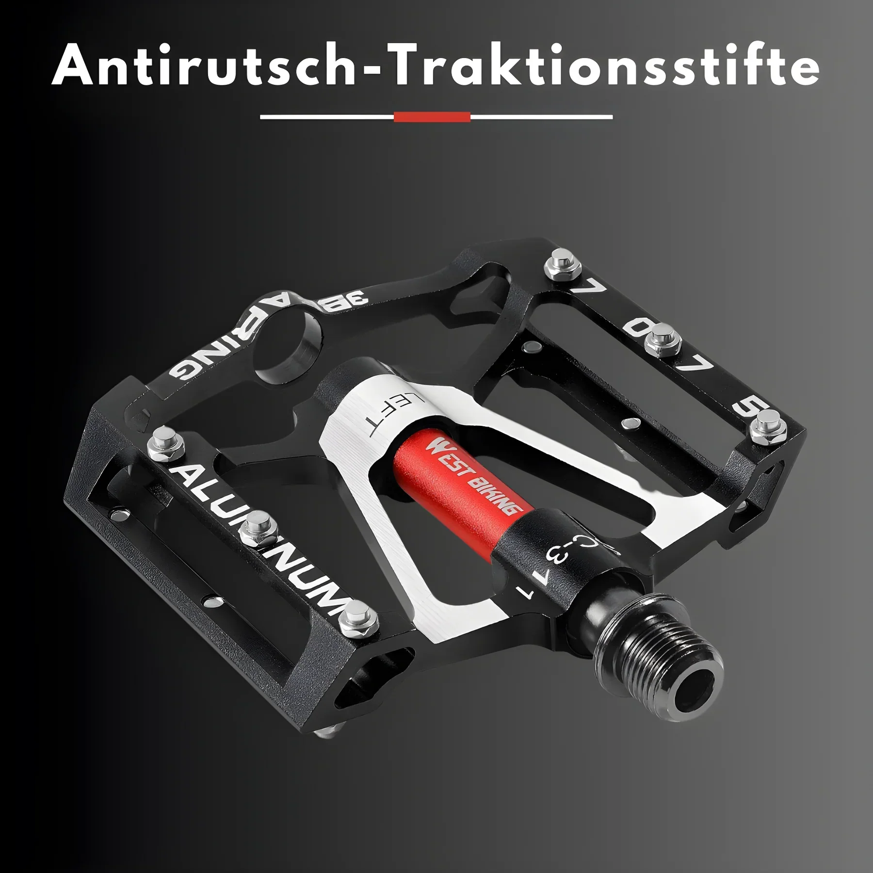 Robuste Leichtmetall Fahrradpedale Mit Rutschfestem Grip