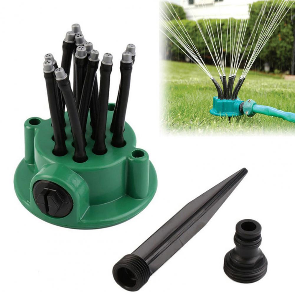 12-in-1 Gartenbew„sserungssystem ? Einstellbarer Sprinkler mit 360-Grad-Bew„sserung