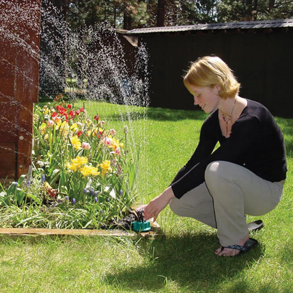 12-in-1 Gartenbew„sserungssystem ? Einstellbarer Sprinkler mit 360-Grad-Bew„sserung