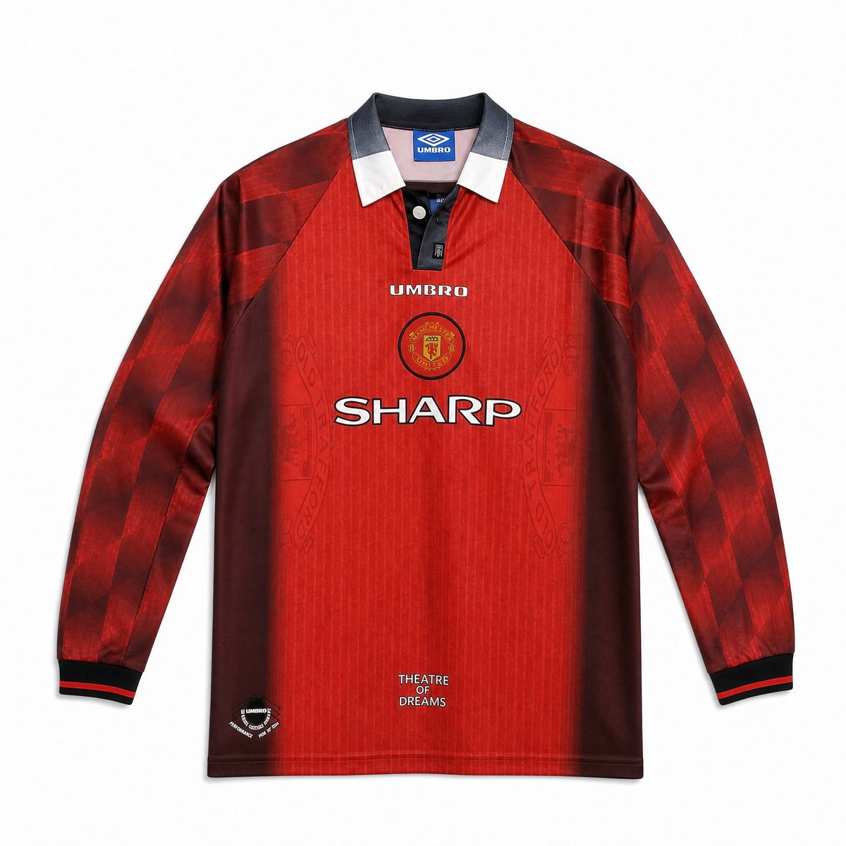 Beckham Man. United Heim-Langarmtrikot 1996/97