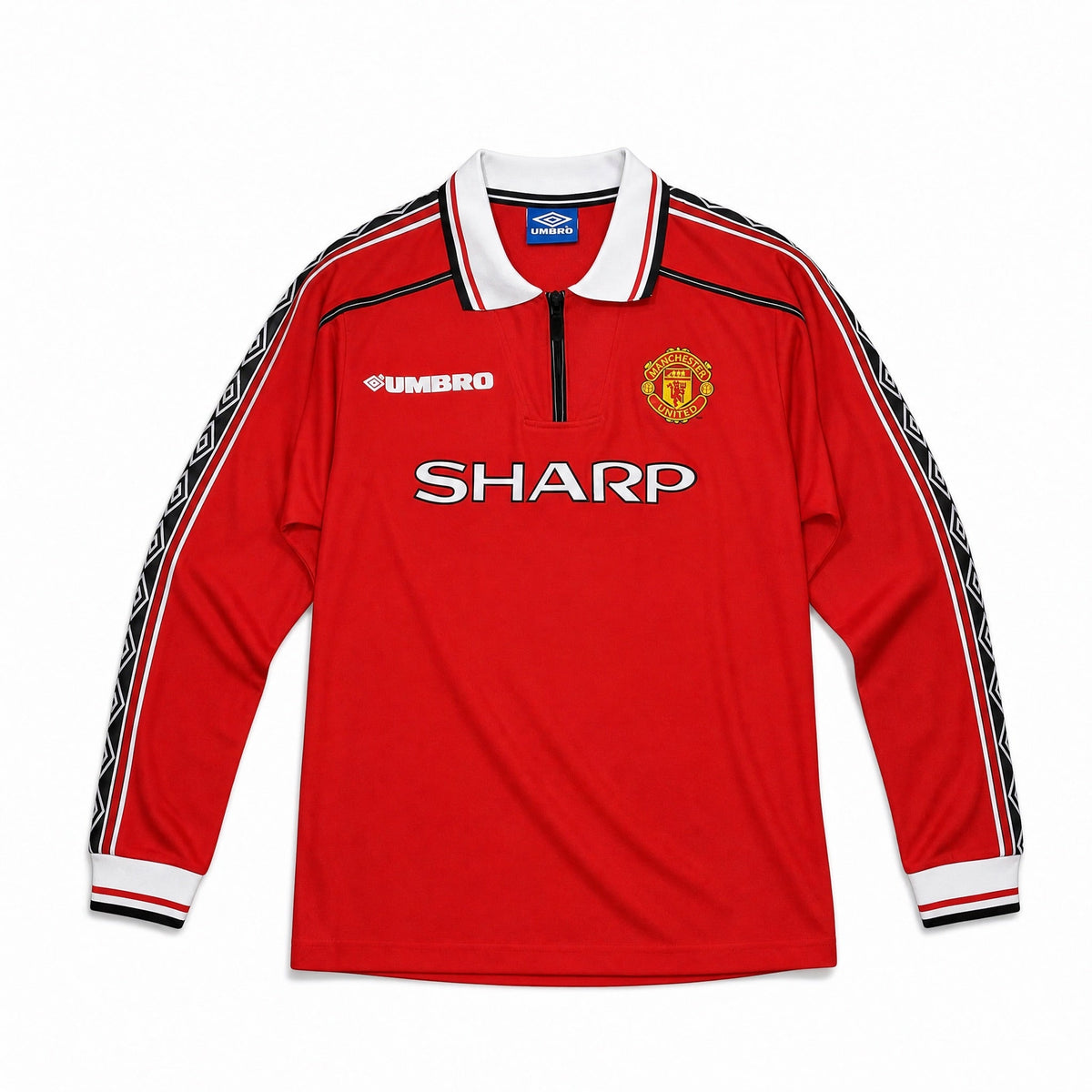 Beckham Man. United Heim-Langarmtrikot 1998/99