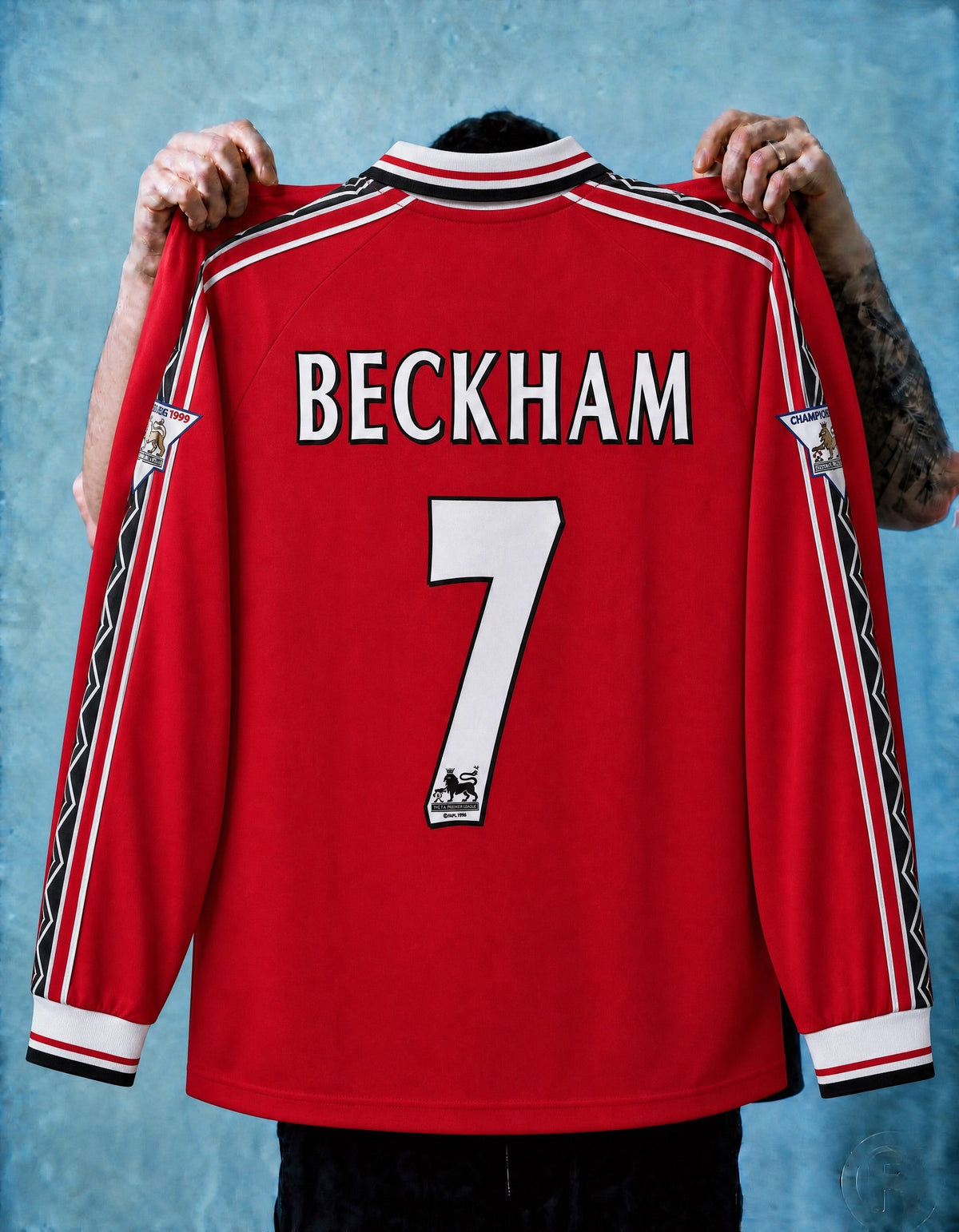 Beckham Man. United Heim-Langarmtrikot 1998/99