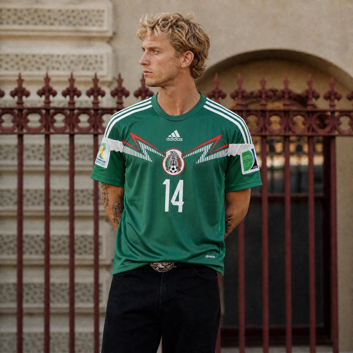 Chicharito Mexiko Heimtrikot WM 2014