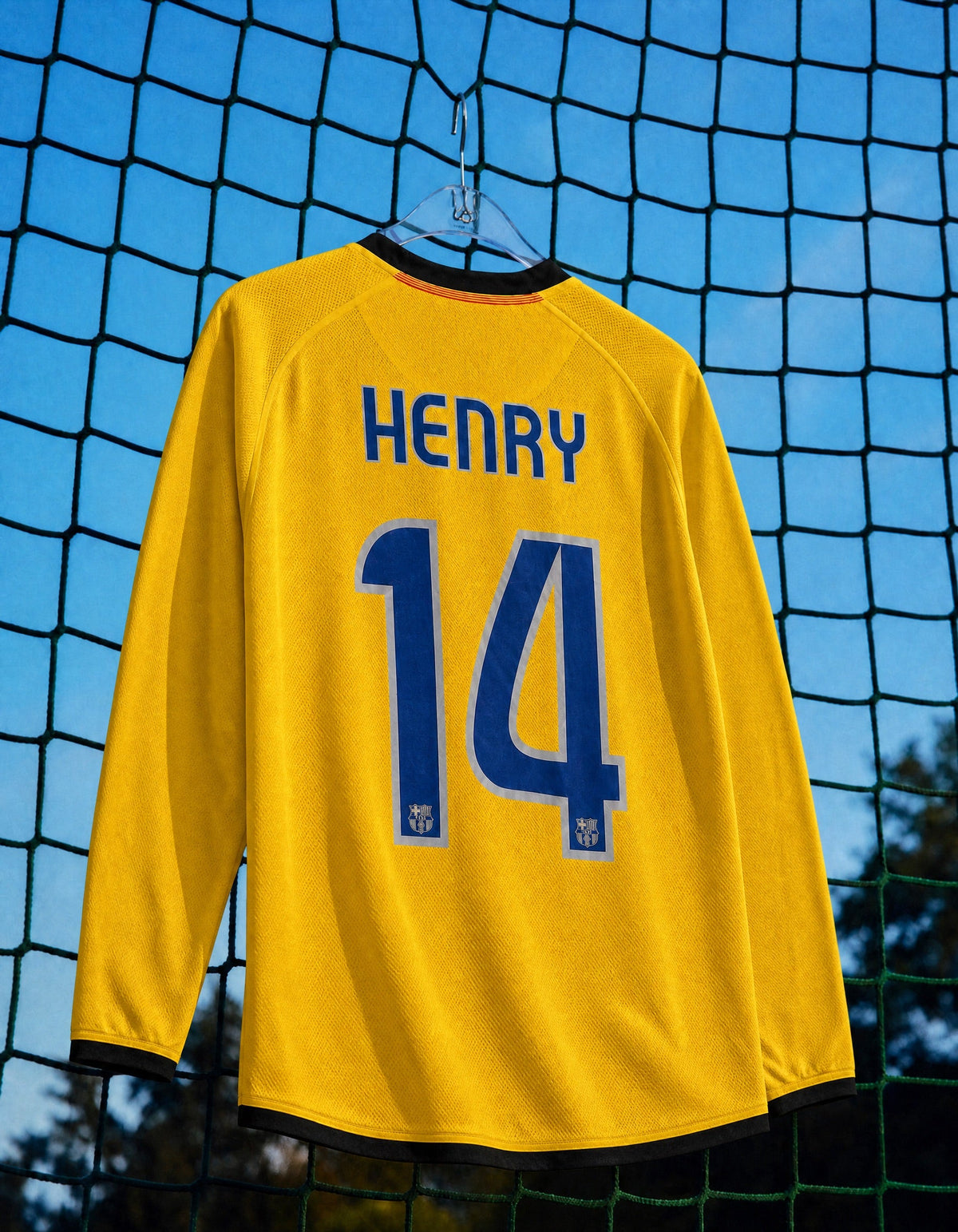 Henry Barcelona Auswärts-Langarmtrikot 2008/09