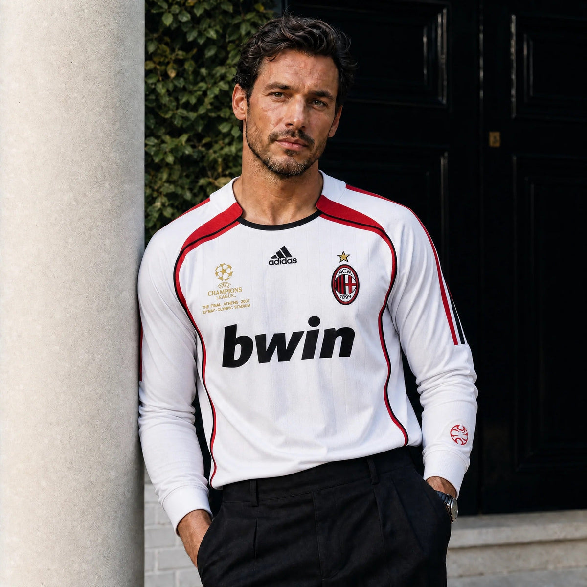 Maldini Milan Auswärts-Langarmtrikot 2006/07