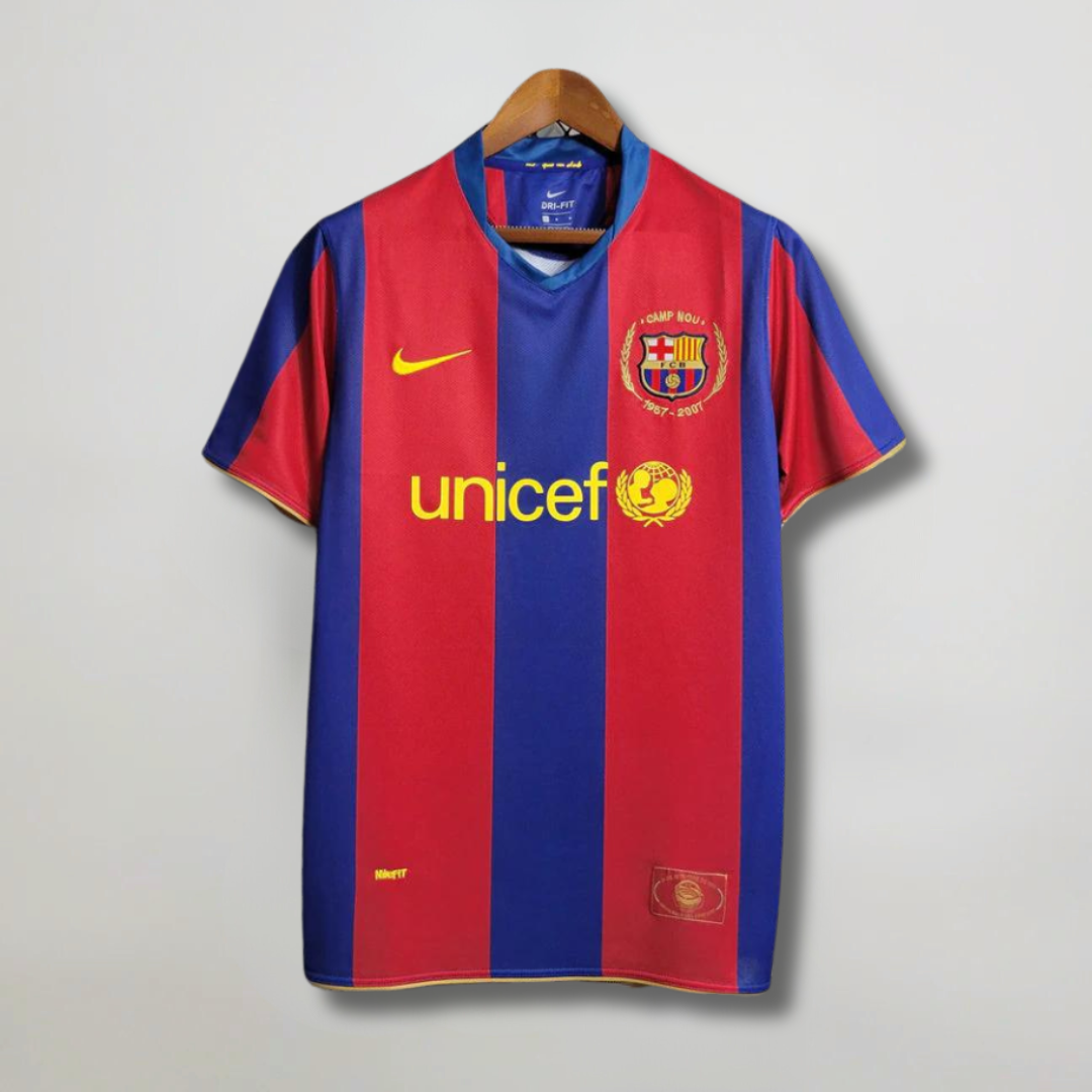 Ronaldinho Barcelona Heimtrikot 50th Camp Nou 2007/08