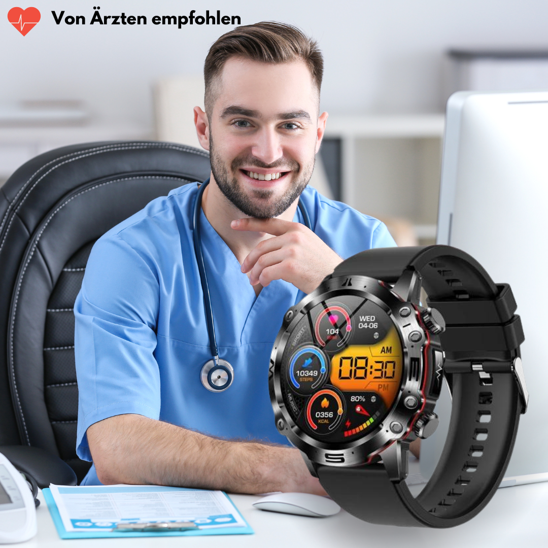 VitalCare 360 - mit SOS-Funktion inkl. Sturzerkennung & zertifizierte Blutzuckermessung (2025) - Original