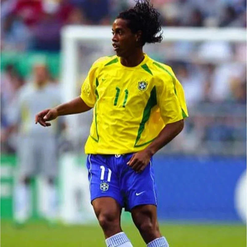 Ronaldinho Brasilien Heimtrikot 2002