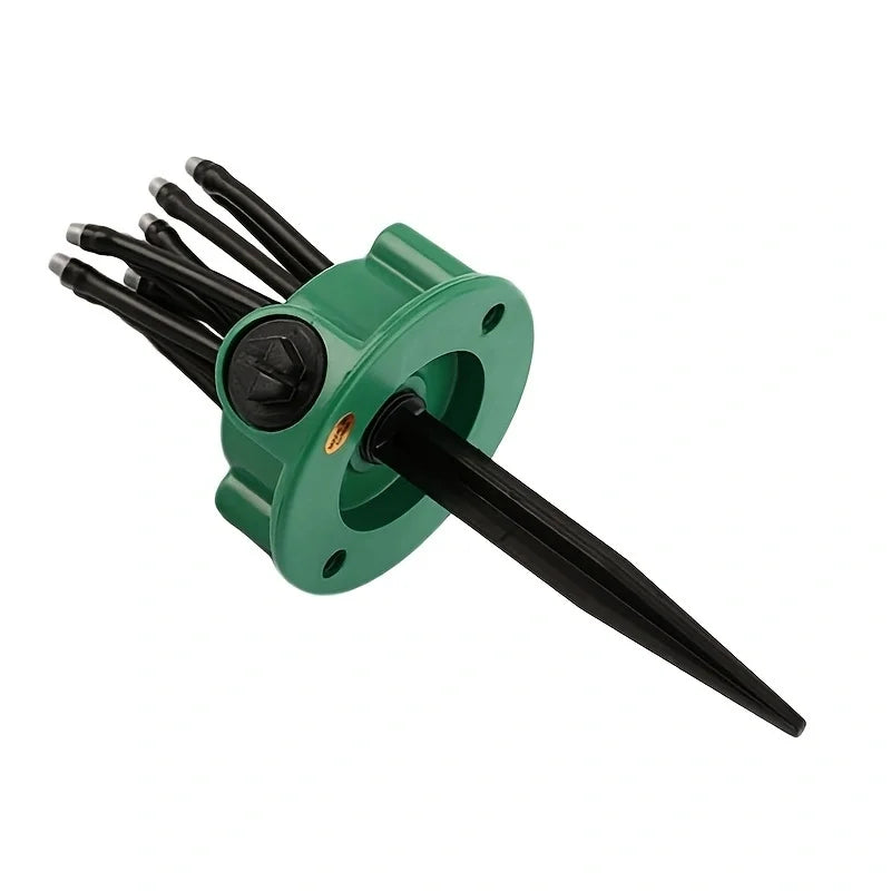 12-in-1 Gartenbew„sserungssystem ? Einstellbarer Sprinkler mit 360-Grad-Bew„sserung
