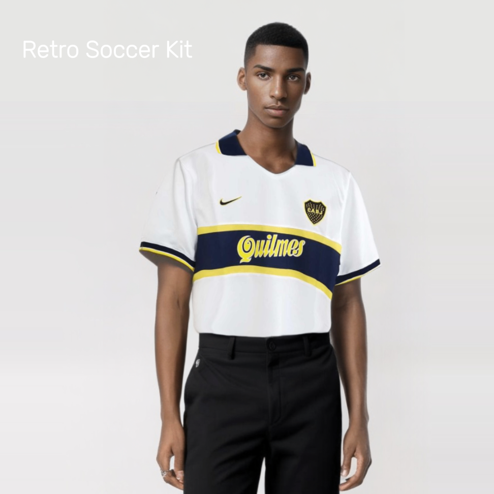 Boca Juniors Auswärtstrikot Weiß 1996/97