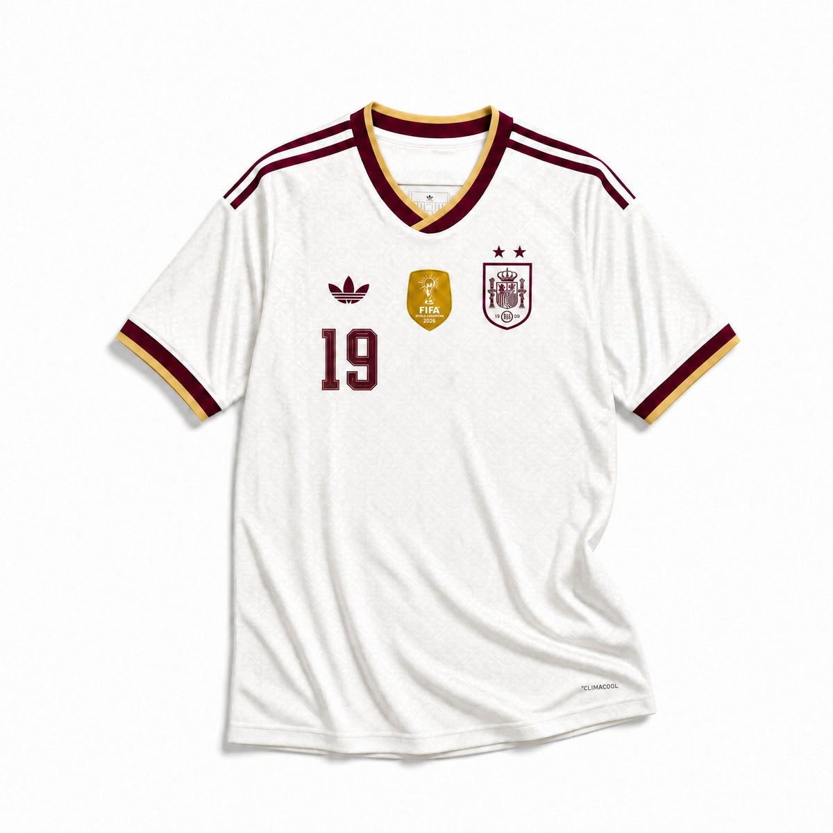Lamine Yamal Spanien Auswärtstrikot WM 2026 Winner (2 Stars)