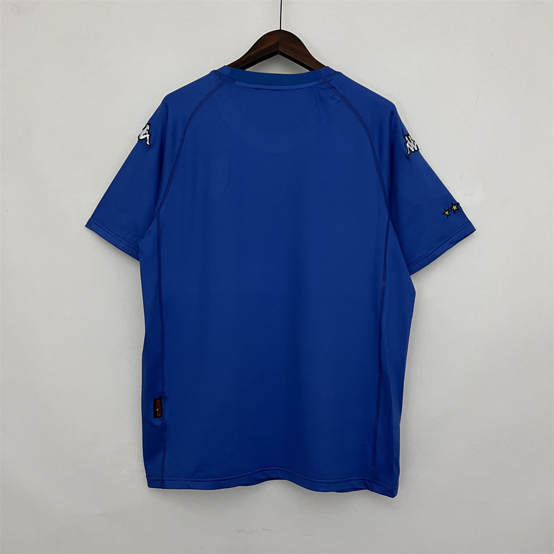 Italien Heimtrikot Blau 2000/01
