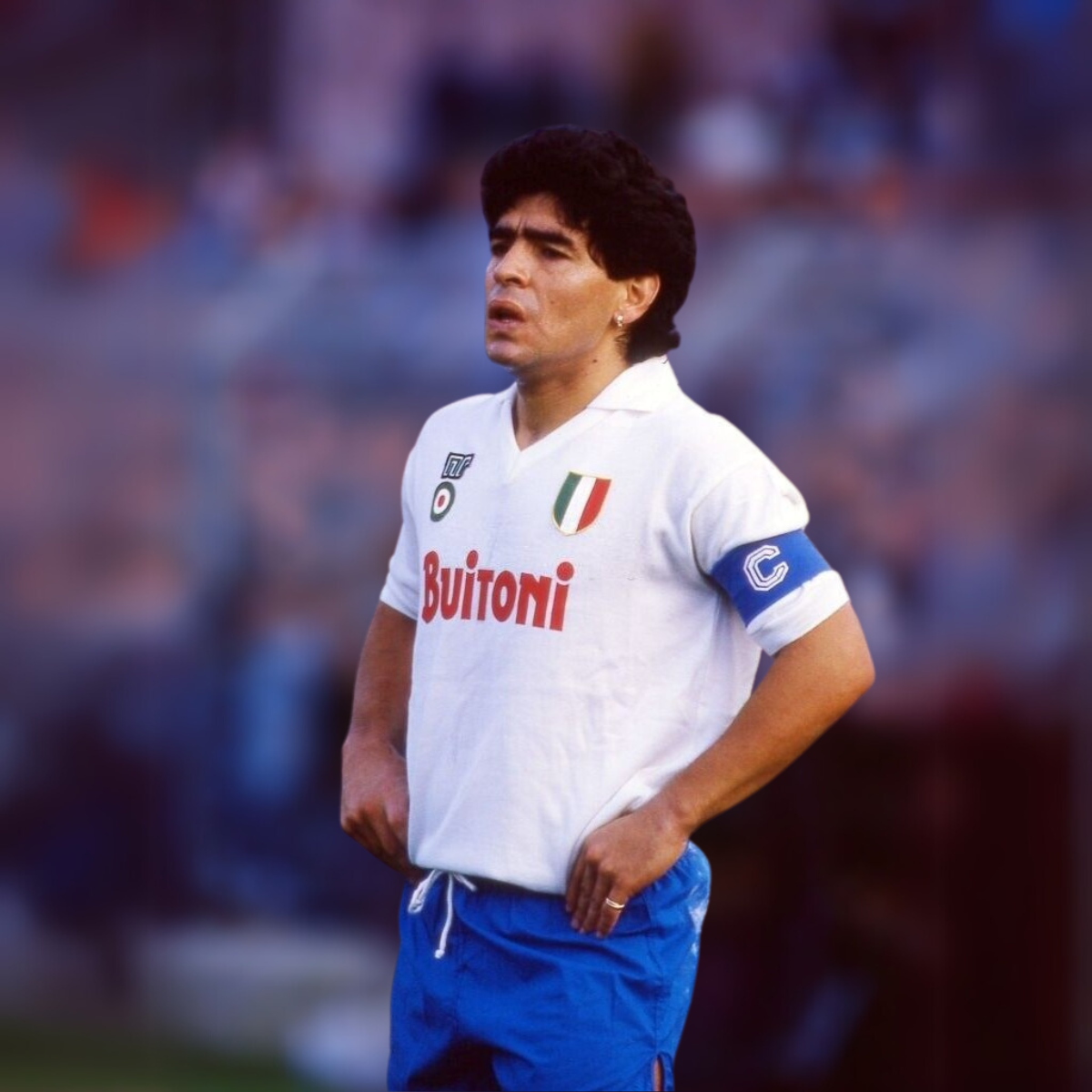 Napoli Auswärtstrikot Weiß 1987/88