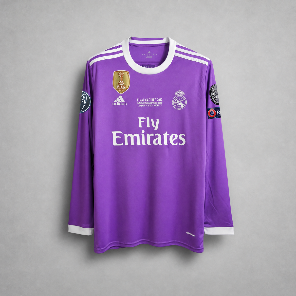 Cristiano Ronaldo CR7 Real Madrid Auswärts-Langarmtrikot 2017