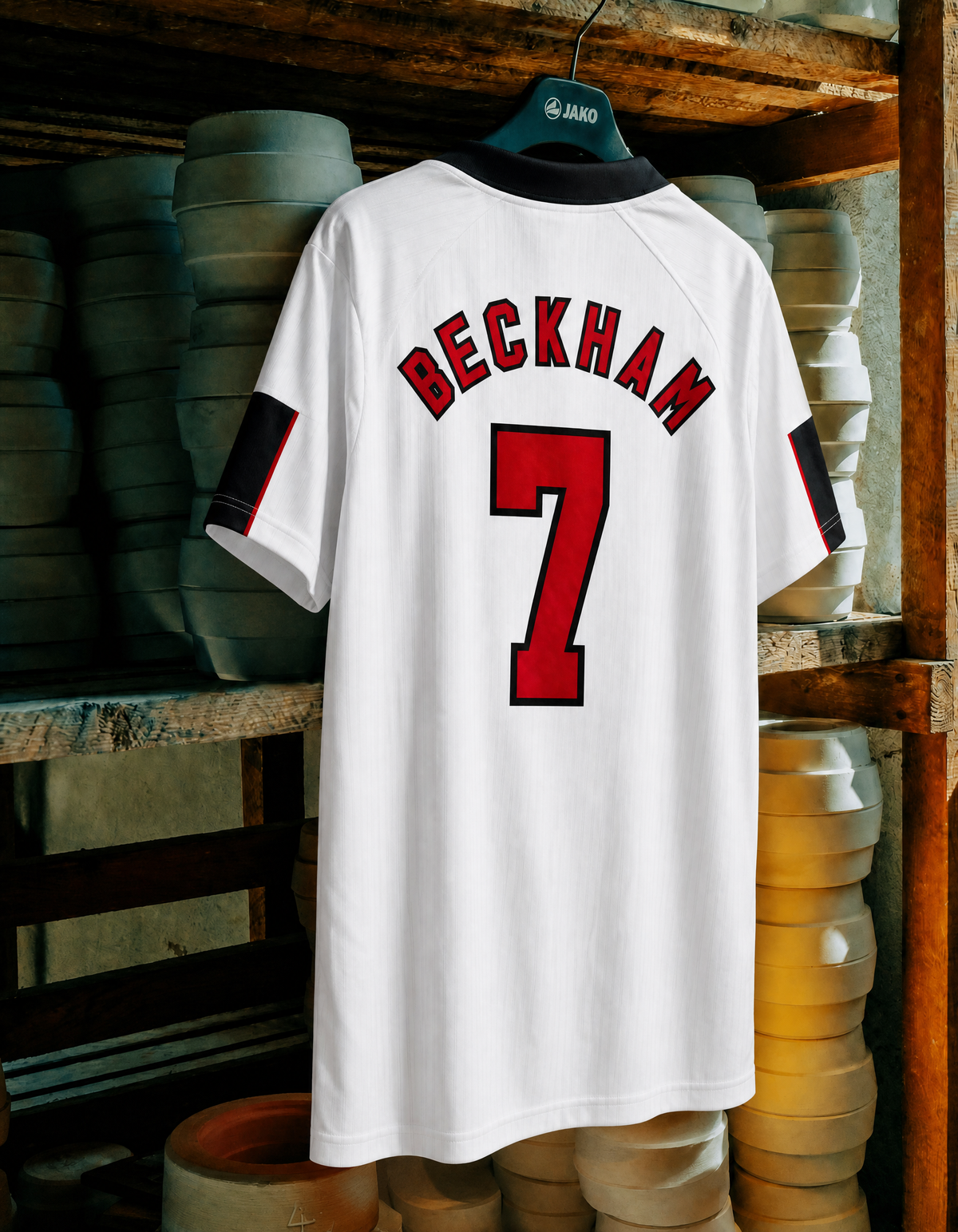 Beckham England Heimtrikot 1998