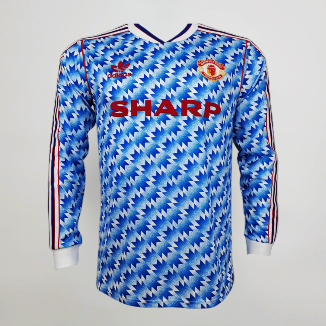 Man. United Auswärts-Langarmtrikot 1990/91