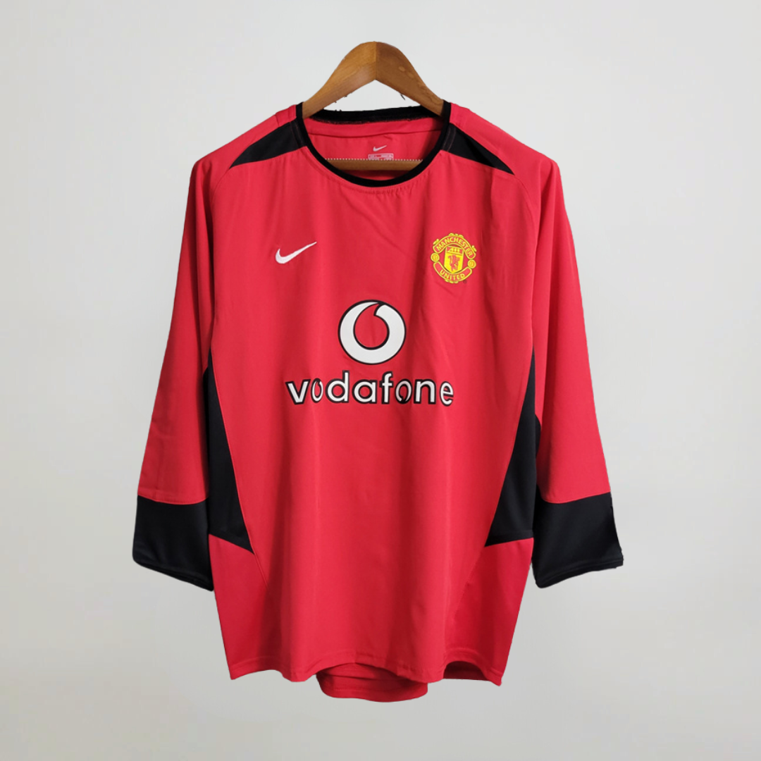 Man. United Heim-Langarmtrikot 2002/03