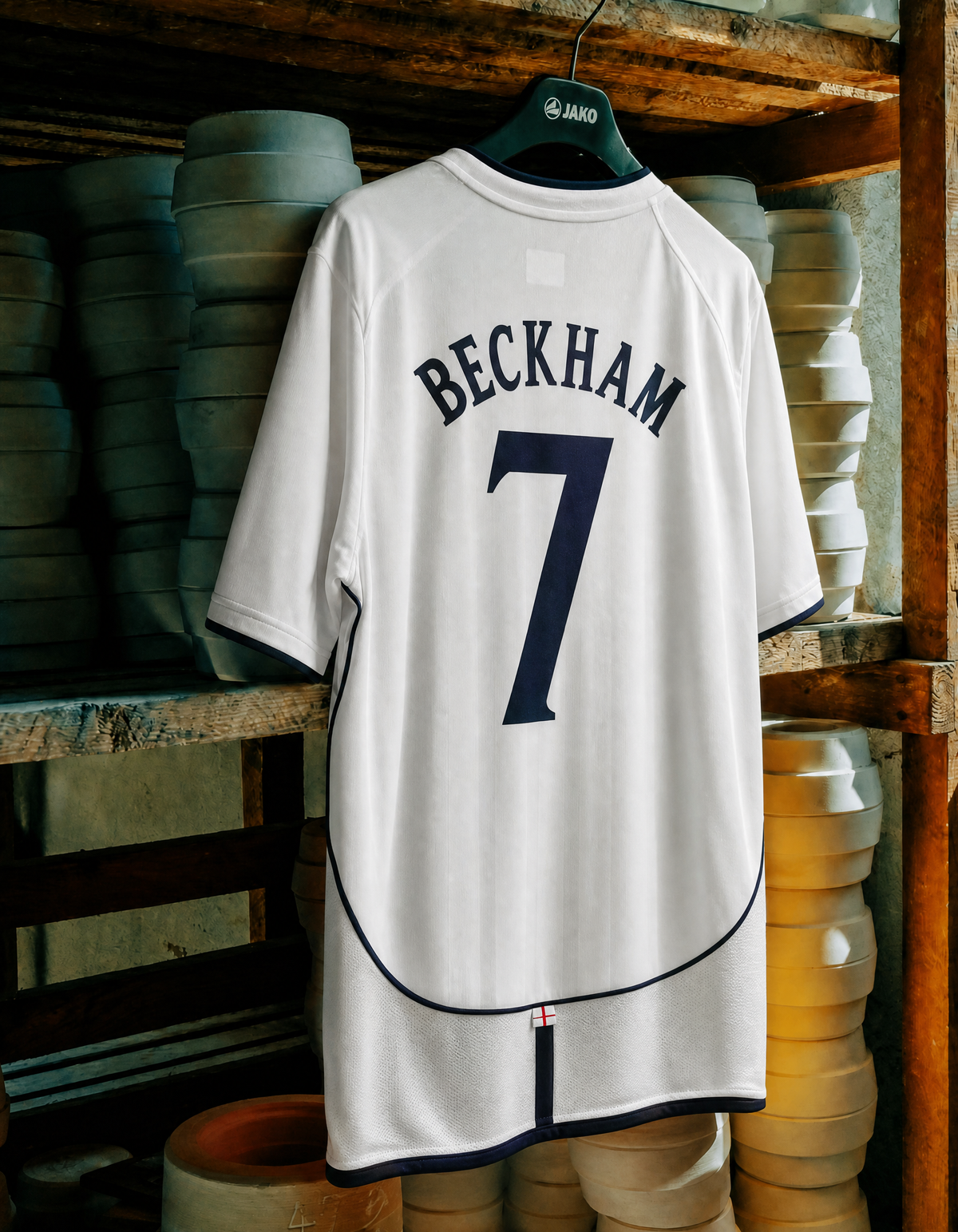 Beckham England Heimtrikot 2002