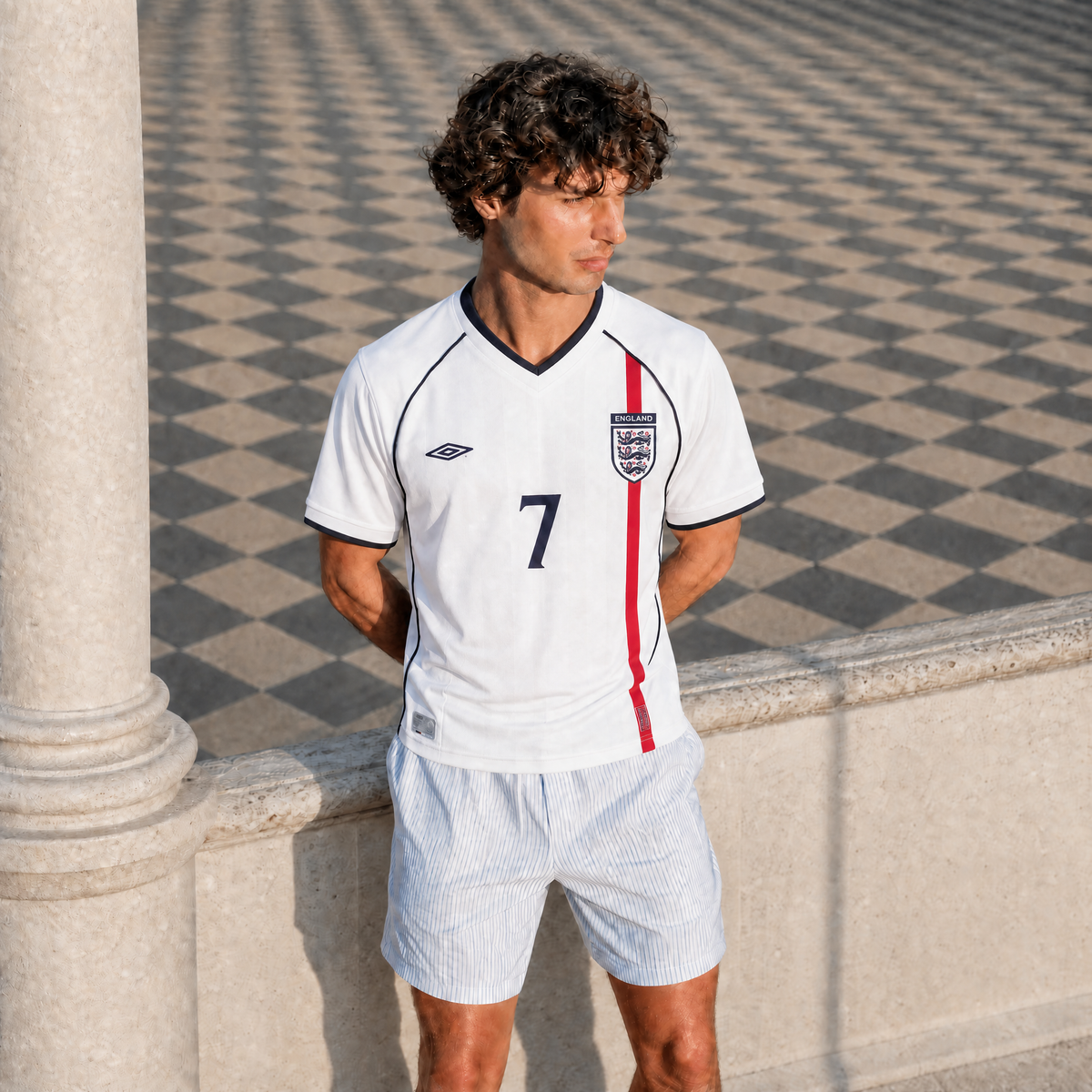 Beckham England Heimtrikot 2002
