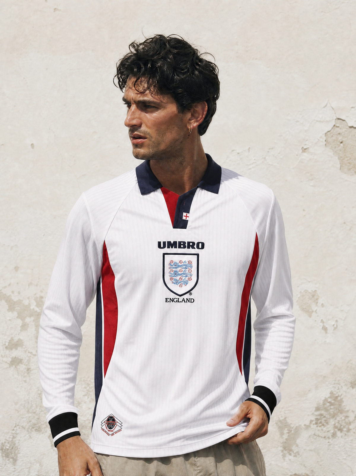 Beckham England Heim-Langarmtrikot 1998