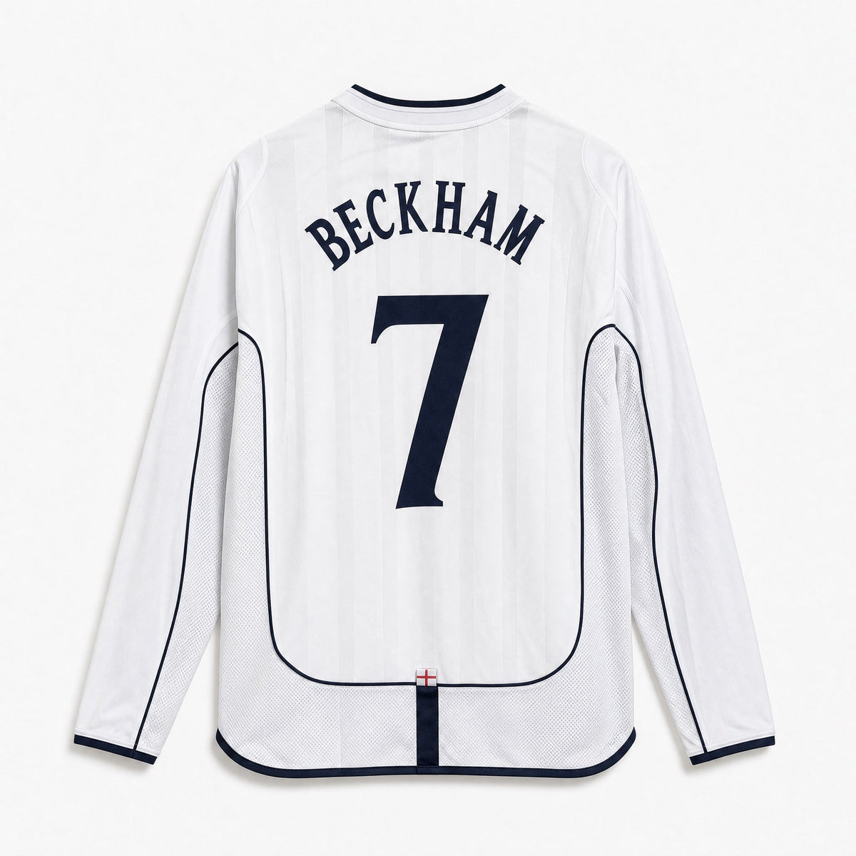 Beckham England Heim-Langarmtrikot 2002