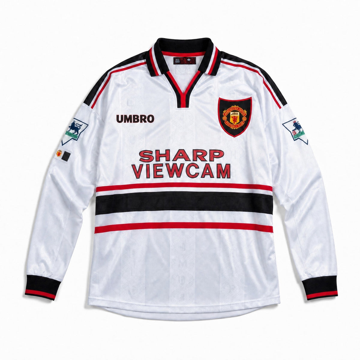 Beckham Man. United Auswärts-Langarmtrikot 1998/99