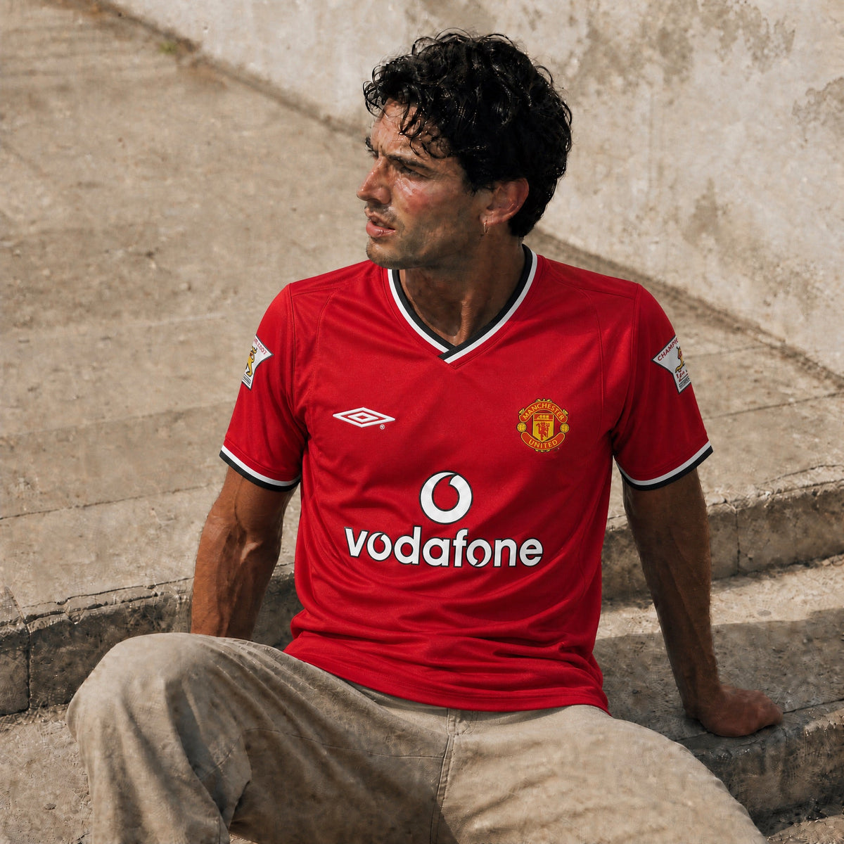 Beckham Man. United Heimtrikot 2001/02
