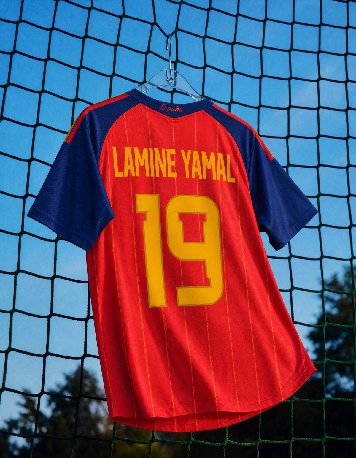 Lamine Yamal Spanien Heimtrikot WM 2026 Winner (2 Stars)