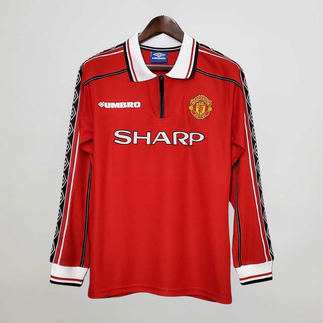 Man. United Heim-Langarmtrikot 1998/99