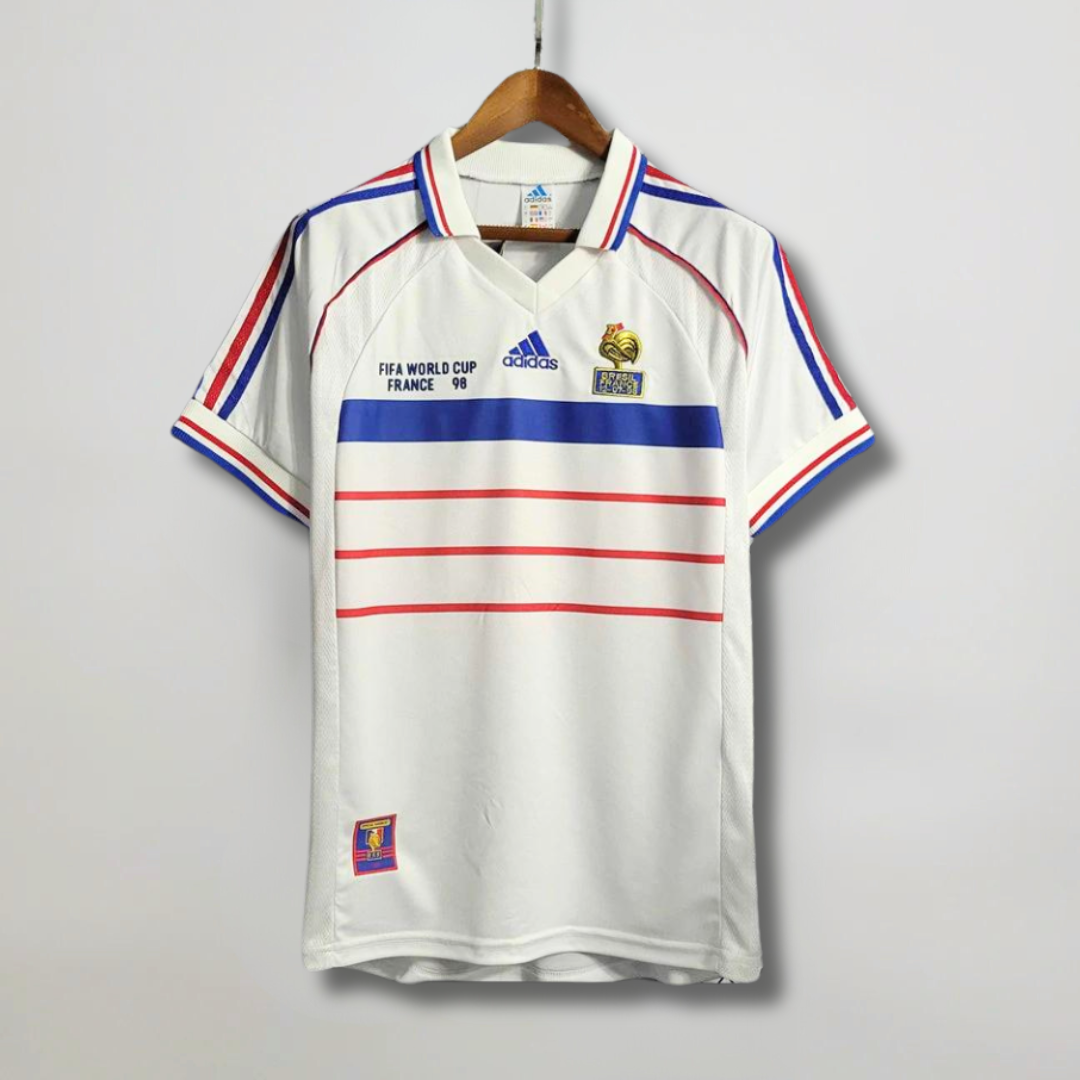 Frankreich Auswärtstrikot Weiß 1998
