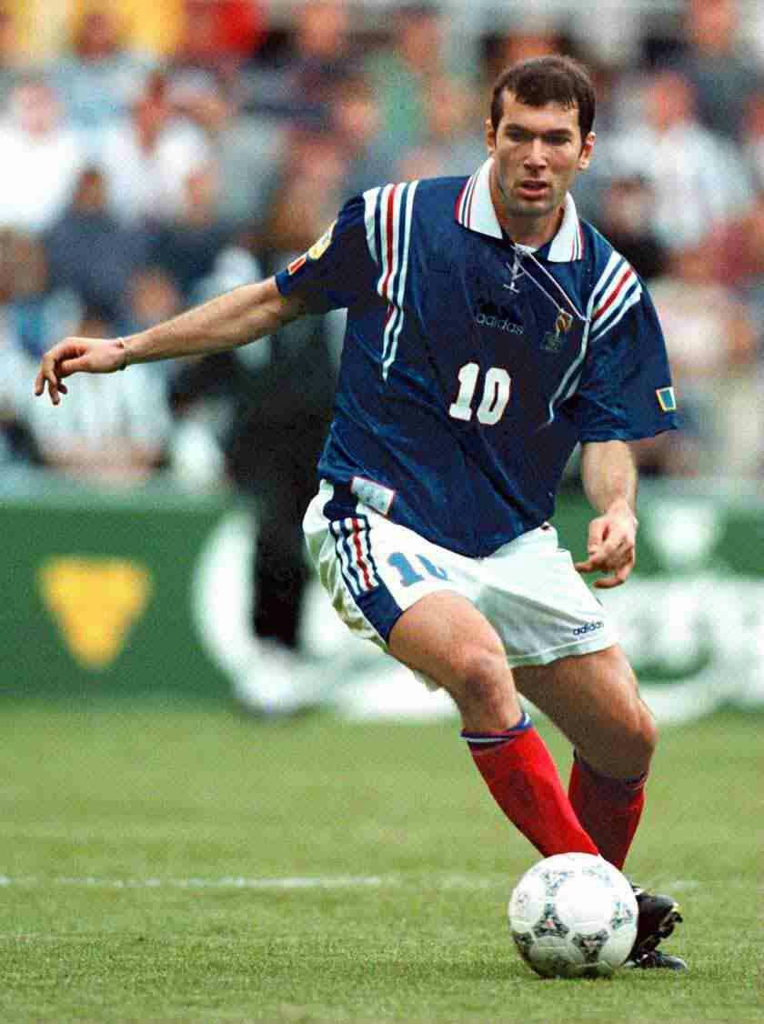 Zidane Frankreich Heimtrikot 1996