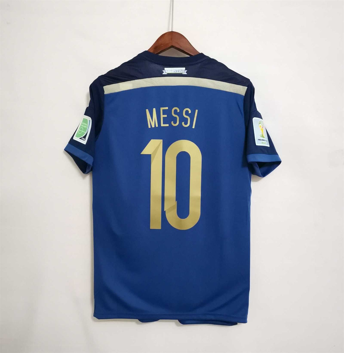 Messi Argentinien Auswärtstrikot WM Final 2014