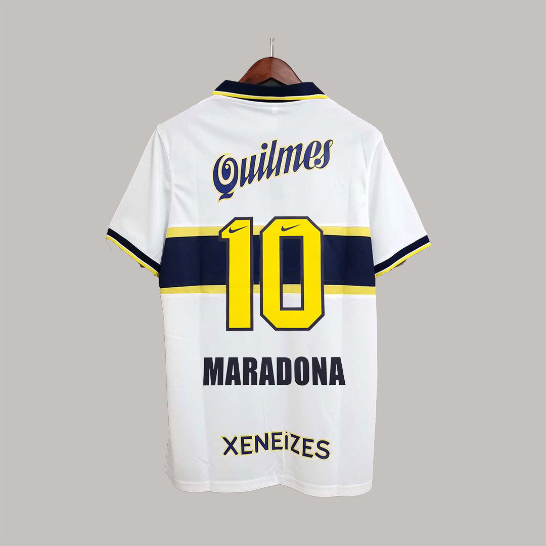 Boca Juniors Auswärtstrikot Weiß 1996/97