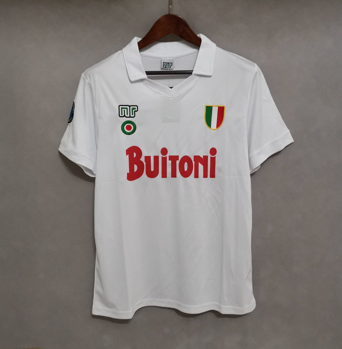 Napoli Auswärtstrikot Weiß 1987/88