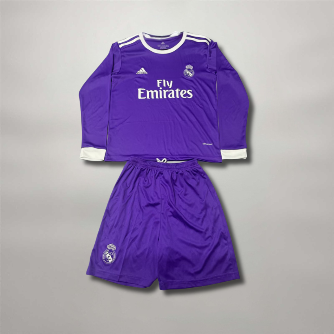 Real Madrid Ausweich-Langarmtrikot 2016/17 - KIDS