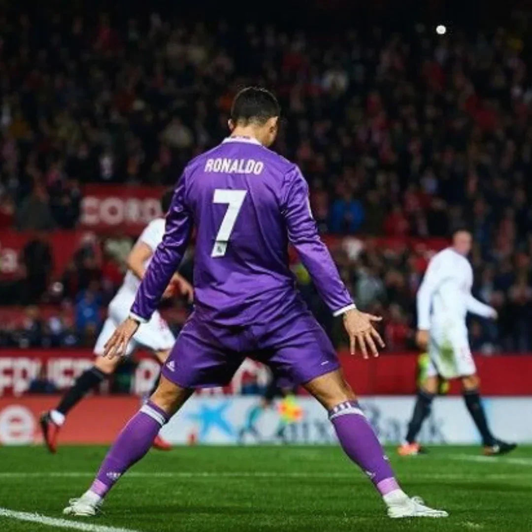 Cristiano Ronaldo CR7 Real Madrid Auswärts-Langarmtrikot 2017